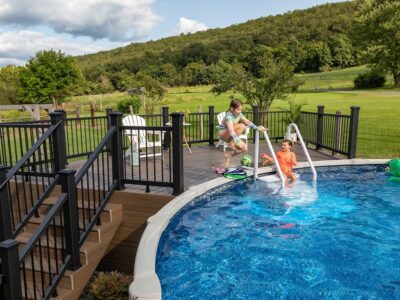 Ground Pool Deck Adds