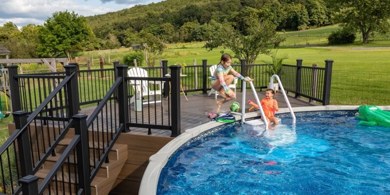 Ground Pool Deck Adds